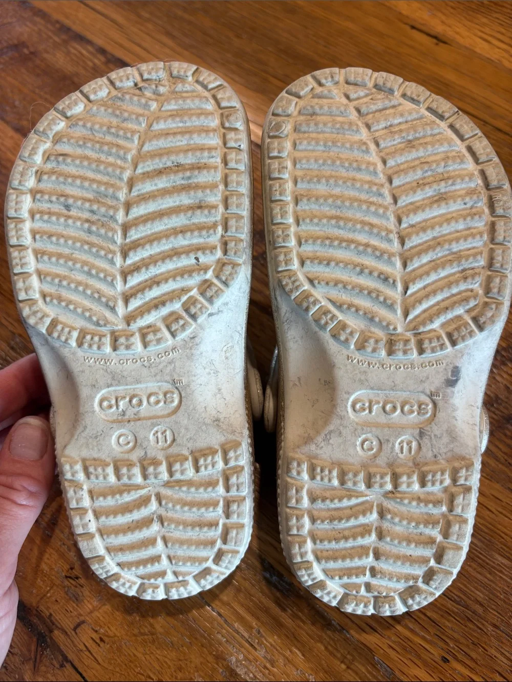 CROCS Kids Glitter Foam Clog - Metallic Gold
